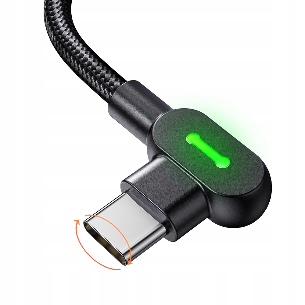 Mcdodo Kabel Kątowy 90° LED USB typ C PD QC 60W 2m Marka McDodo
