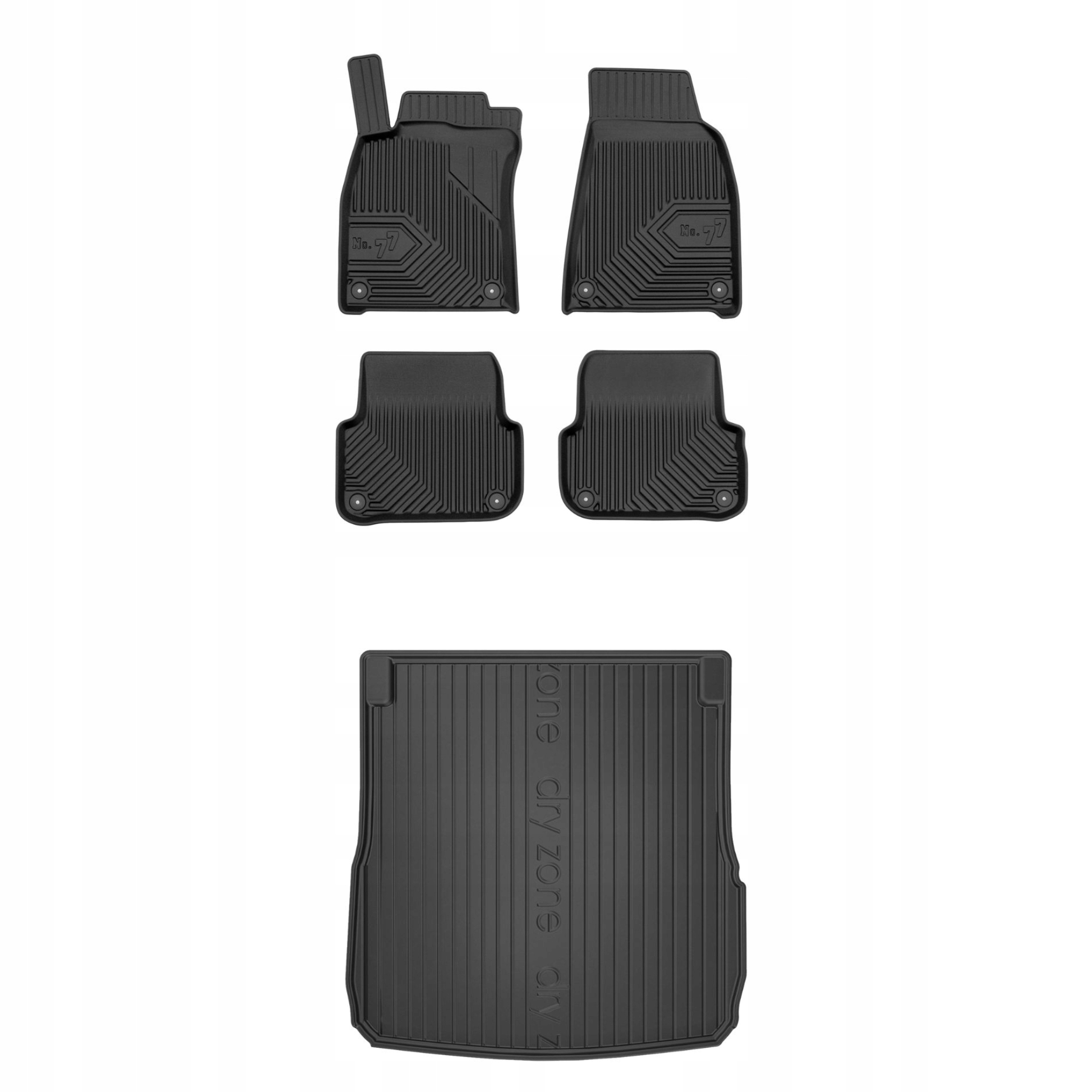 Sada gumových koberců a rohože pro Audi A6 C6 04-06