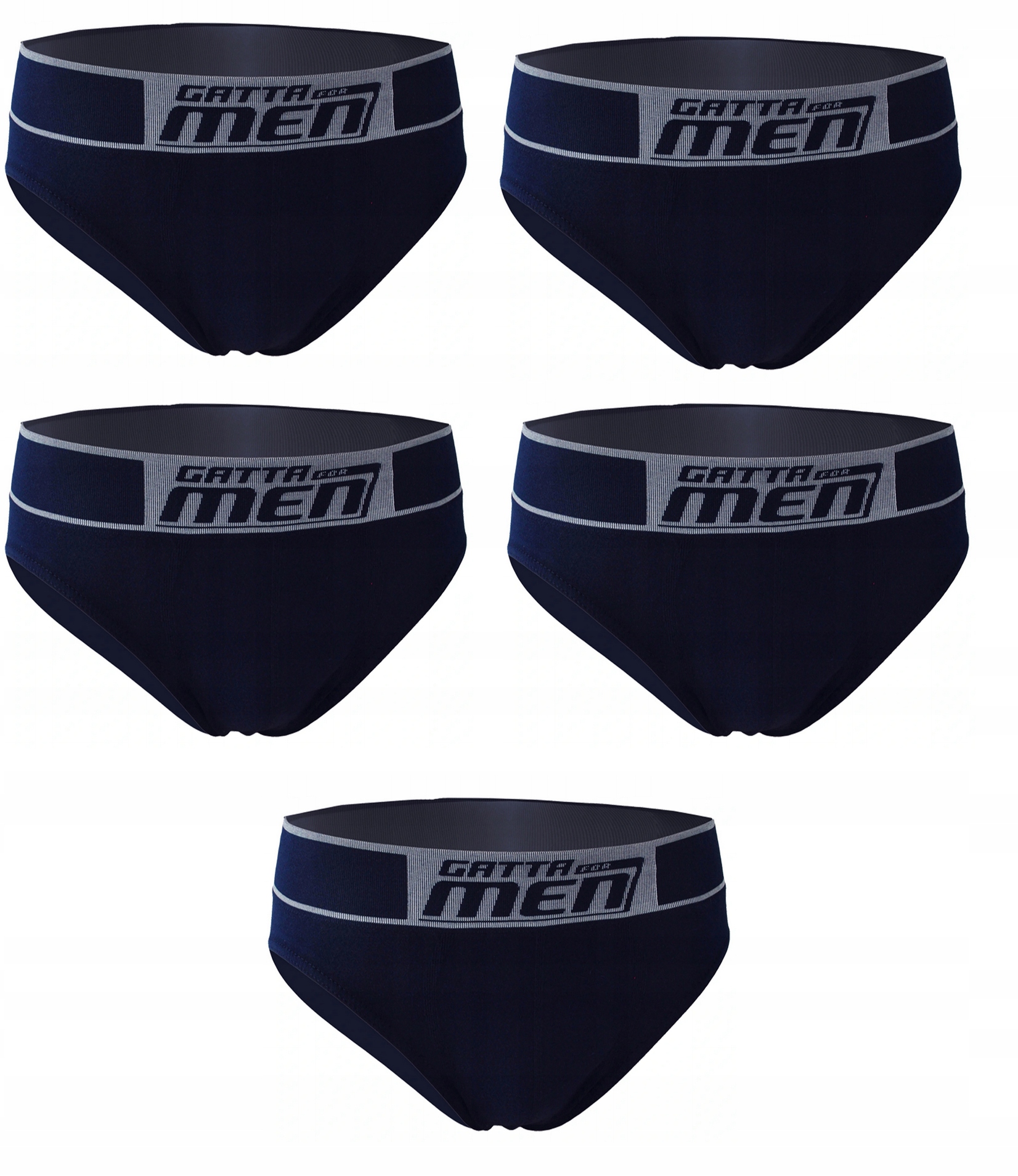

5X Gatta Bawełna Slipy Męskie Navy XL