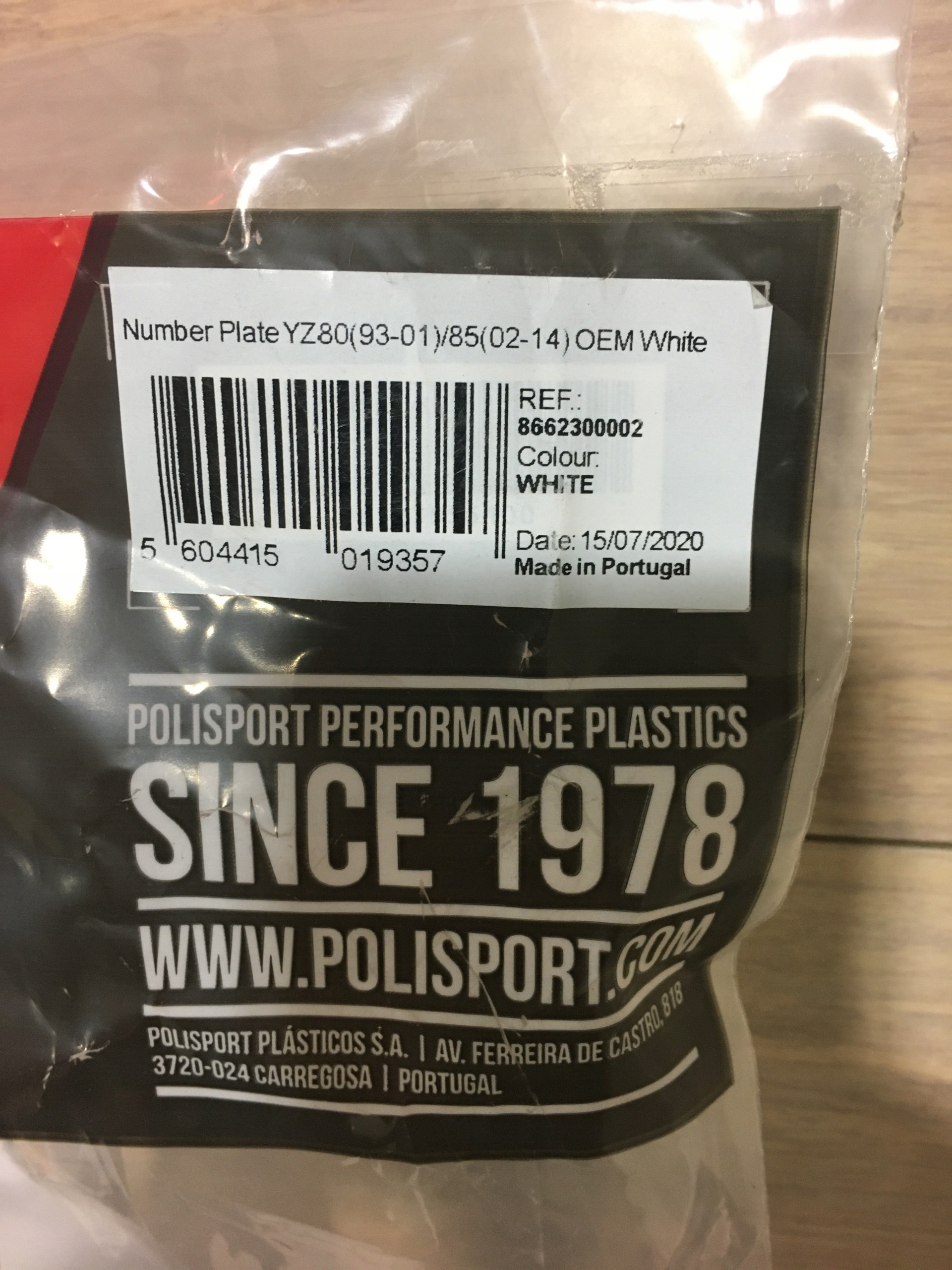 POLISPORT, plastiki YAMAHA YZ80 (93-01)/ 85(02-14) Numer katalogowy części 8602300001