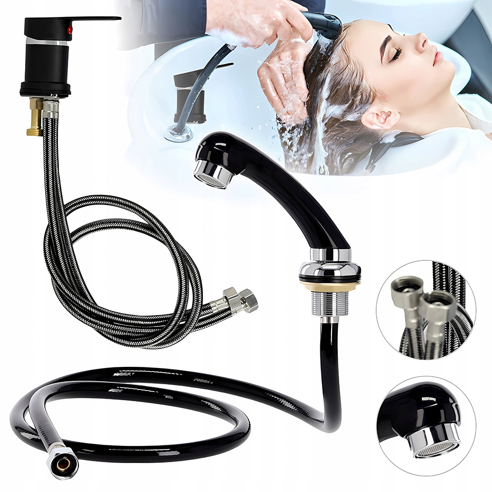 Sada baterií, sluchátko, výtok pro kadeřnickou misku 1.2M