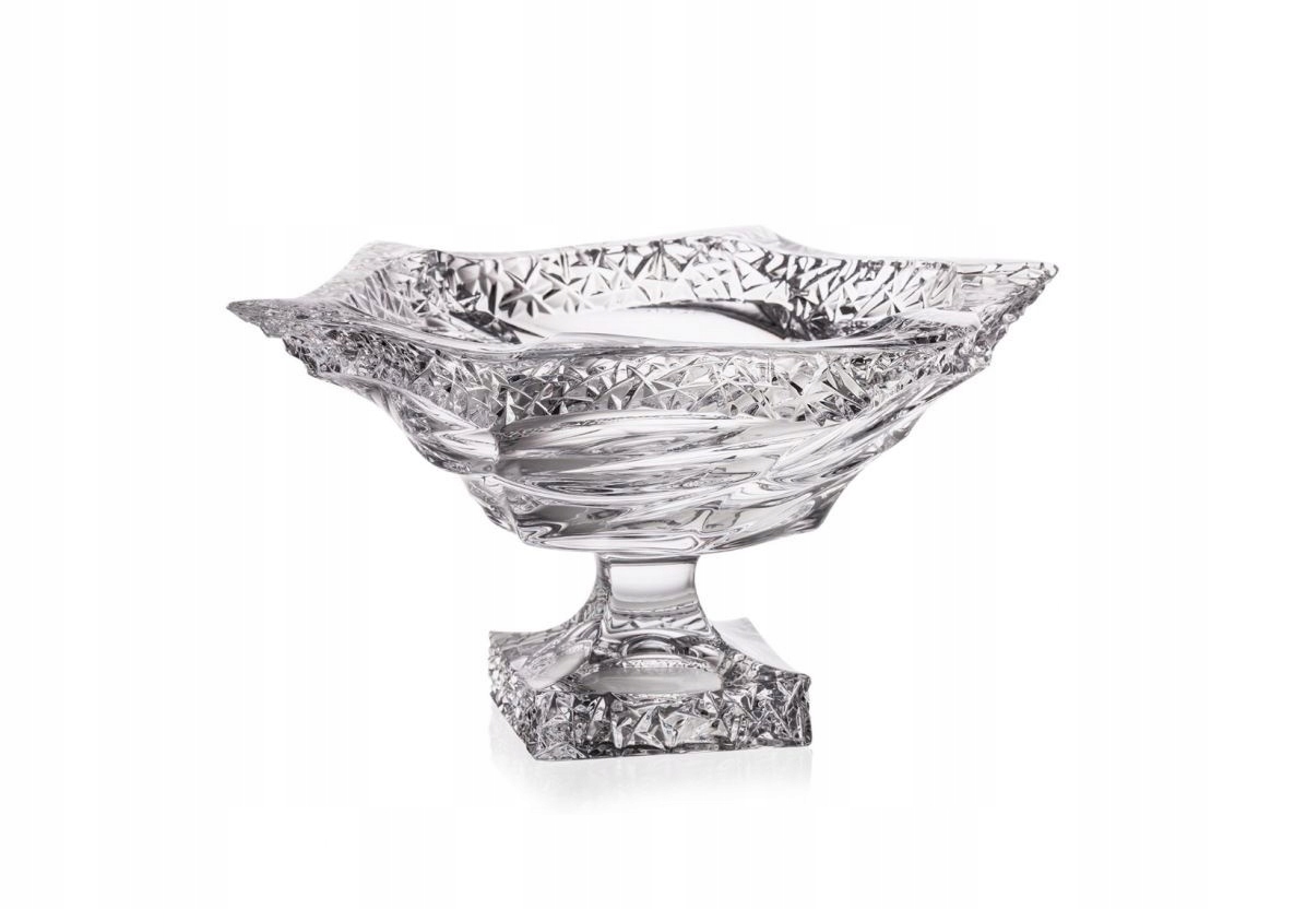 Krištáľová misa na nohe 33 cm Flamenco Ice