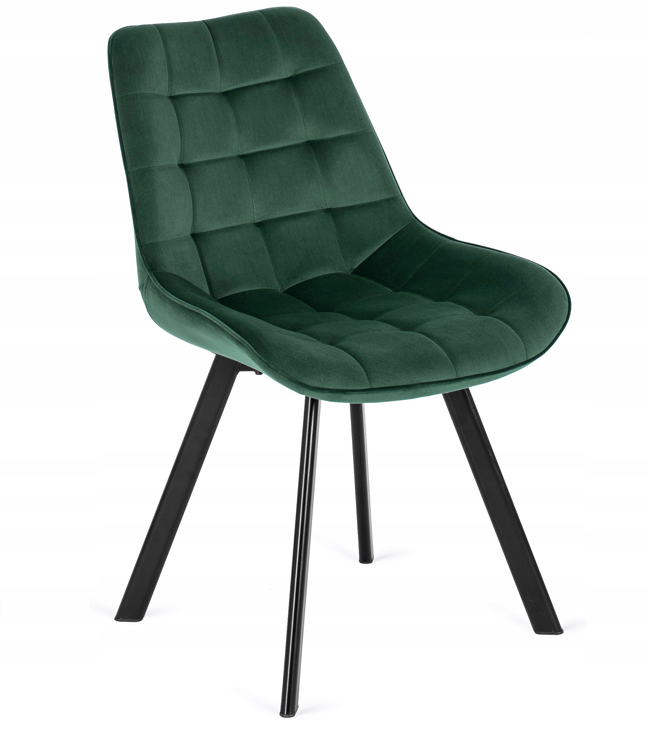 Zestaw Stół Rozkładany Okrągły i 4 Krzesła Welurowe Do Loft Salonu Jadalni Kolor korpusu krzesła czarny