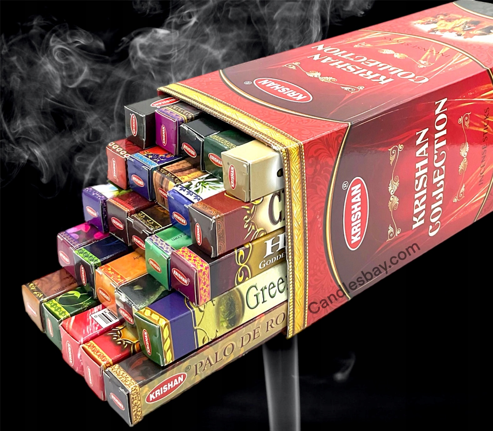 Kadzidełka indyjskie Krishan Collection 25 zapachów Nazwa zapachu producenta mix