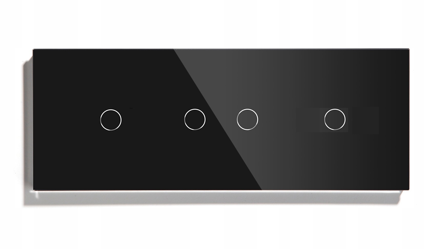 Dotykový Spínač Svetla 1+2+1 Wifi Trojitý 3K Sklenený Tuya Smart Life