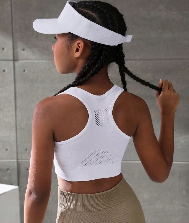 SHEIN TOP DZIECIĘCY BIAŁY GŁADKI 134-140 ŁŁB Marka Shein