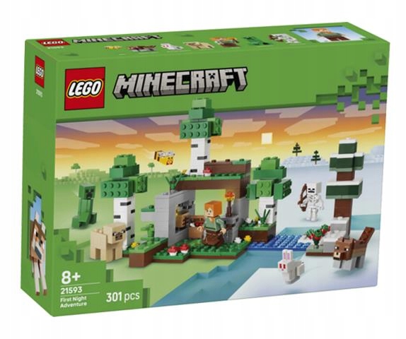 Lego(r) Minecraft 21593 – Přežití První Noci