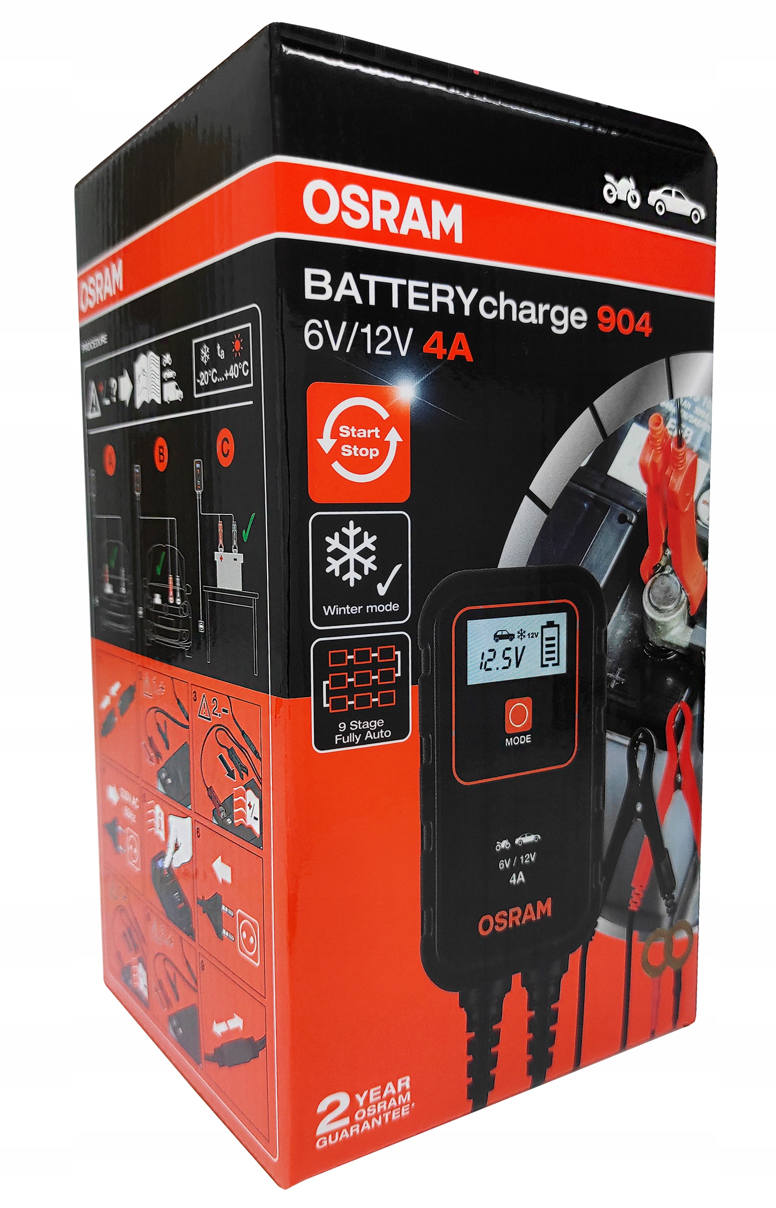 OSRAM АВТОМОБИЛЬНЫЙ ВЫПРЯМИТЕЛЬ ДЛЯ АККУМУЛЯТОРОВ 12 В