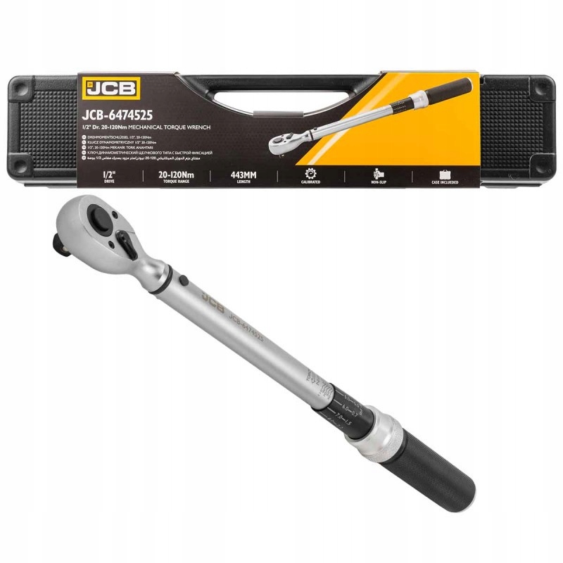 Momentový kľúč s obojstranným zámkom 120 Nm 1/2" Jcb