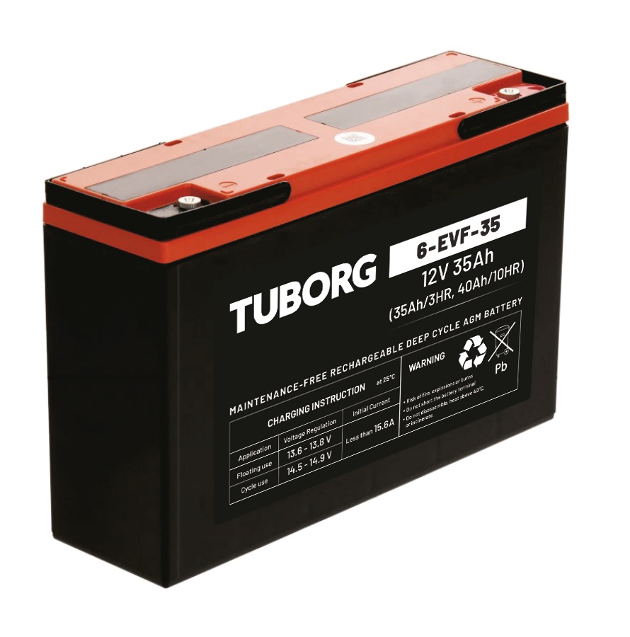 Akumulator do skutera elektrycznego Agm Tuborg 6-DZM-35 12V 35Ah 6-EVF-35
