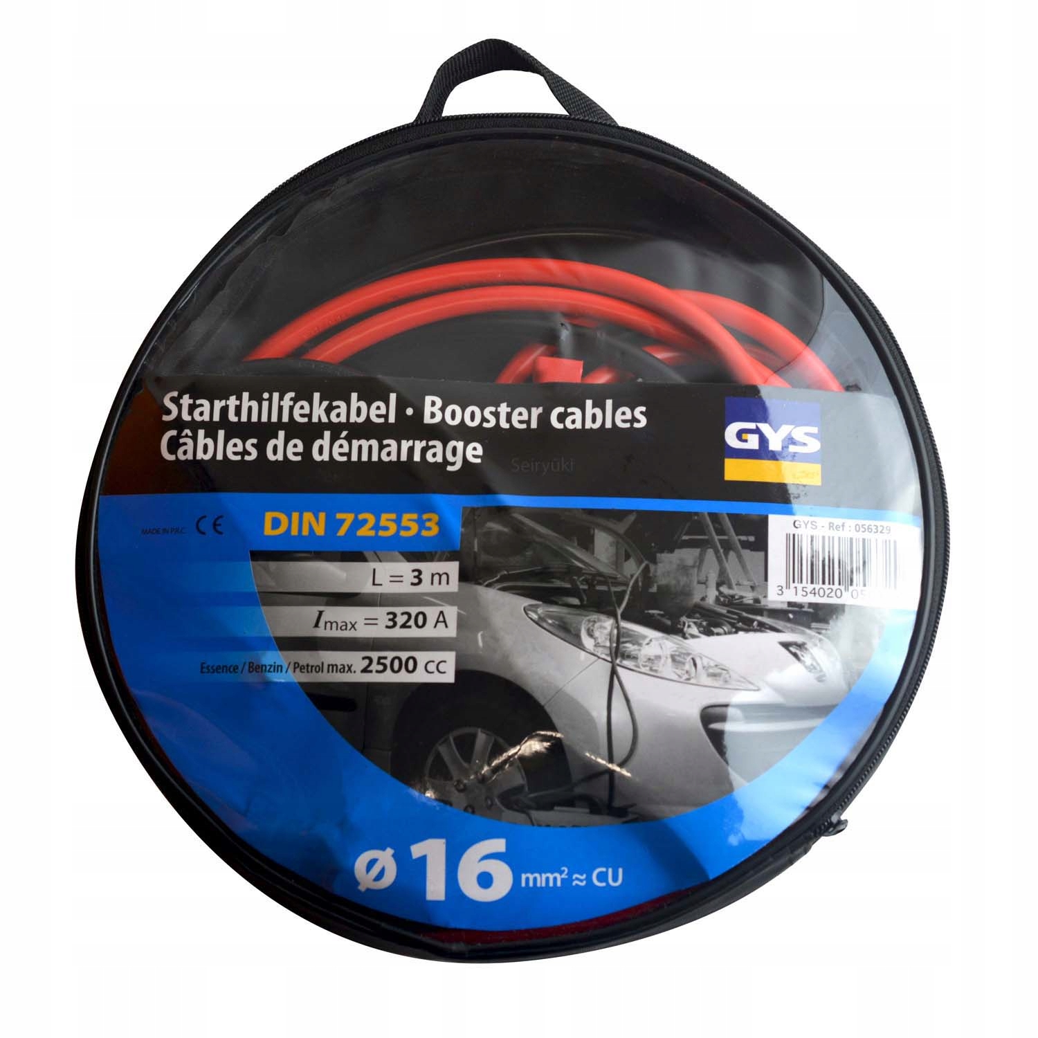

Przewody Kable Rozruchowe 320A 3m Gys 056329