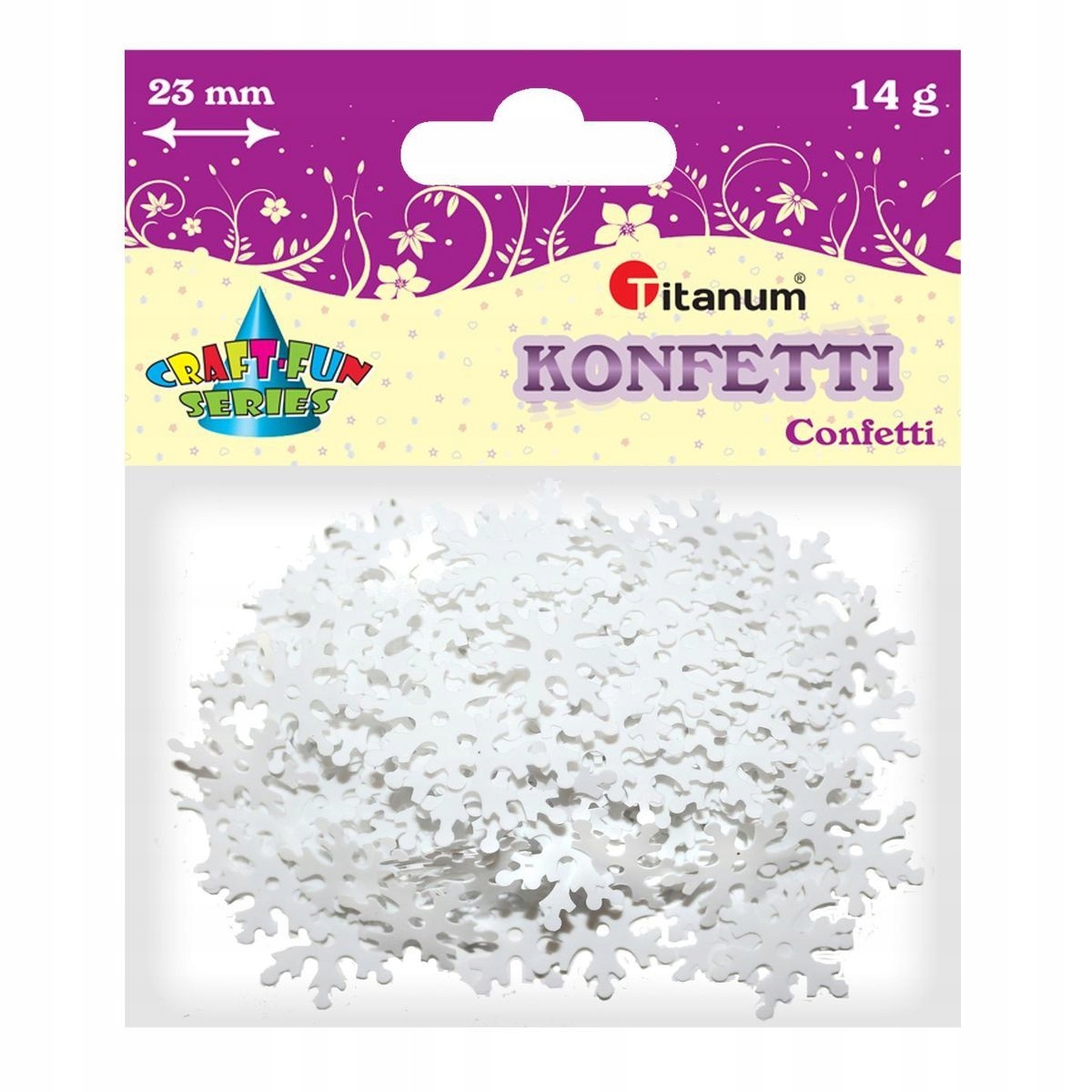 

Konfetti płatki śniegu 14g Titanum