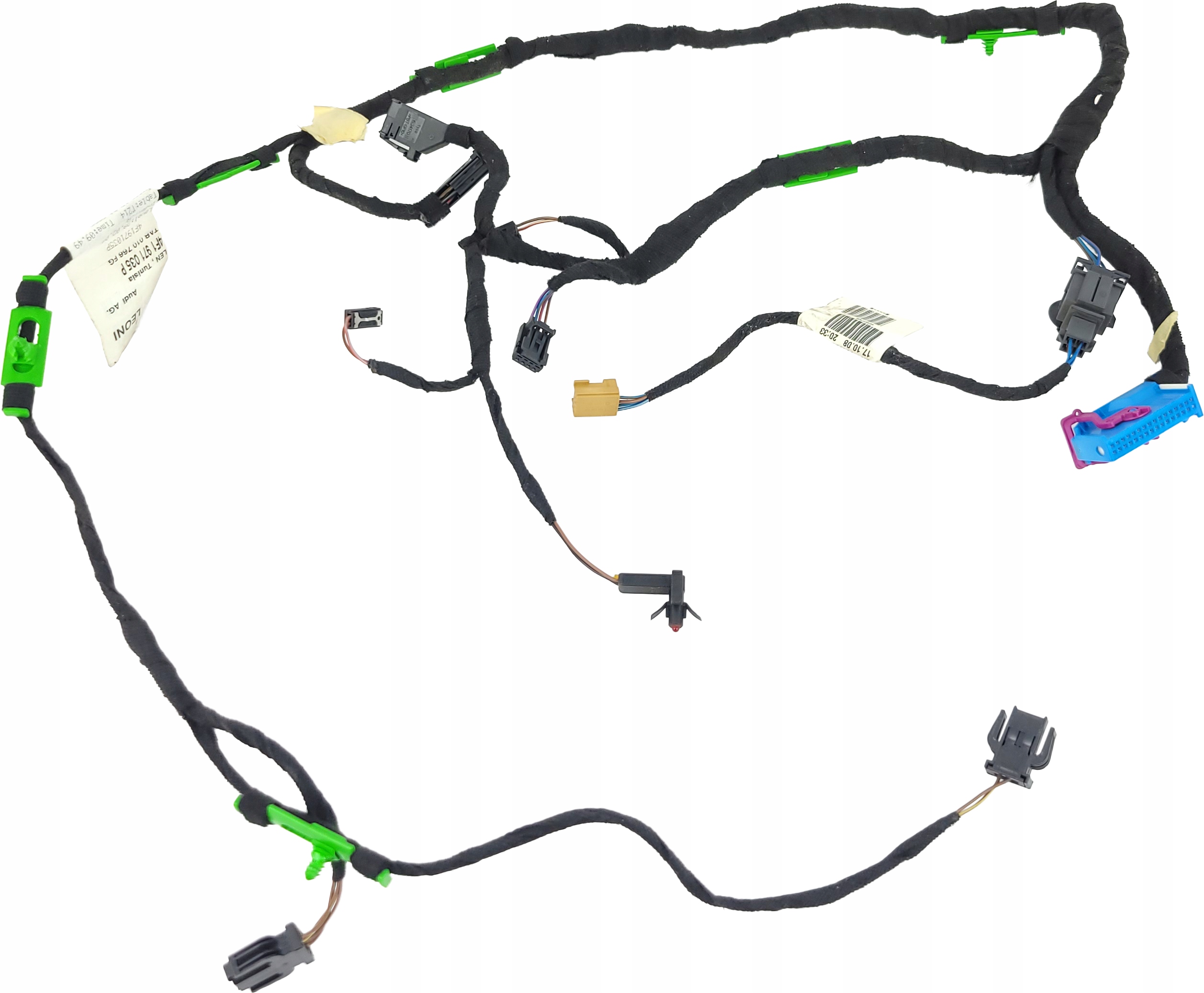 AUDI A6 C6 LIFT bundle wiring BOCZKA left front below PAMIEC 4F1971035P