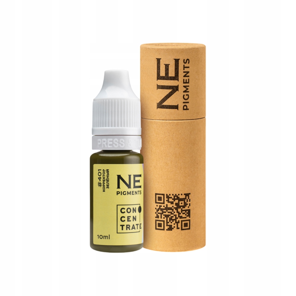 Permanentní make-upový pigment Ne Pigments #401 Korektor zelený 10 ml