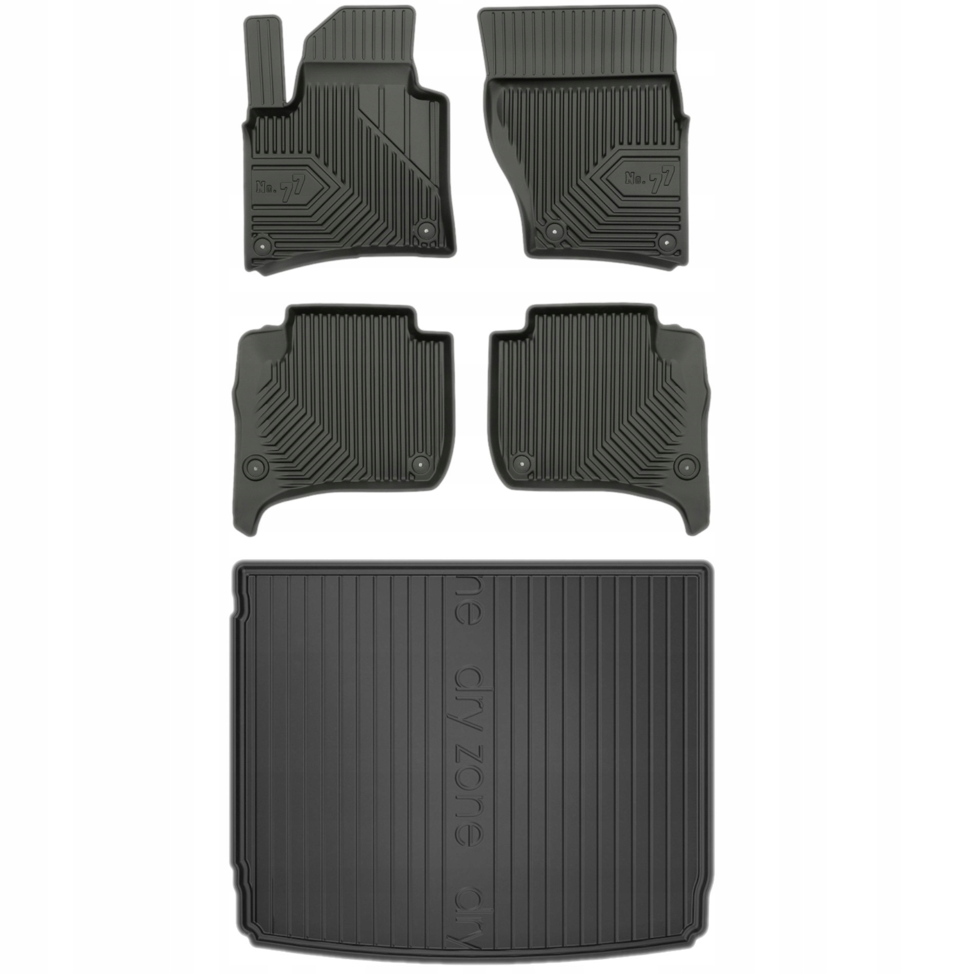 Sada gumových kobercov rohože Porsche Cayenne 2 10-