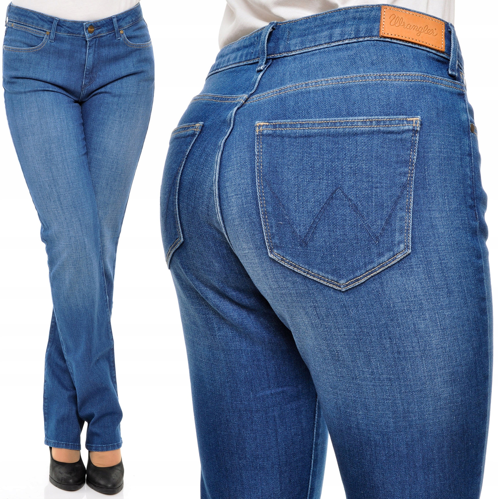 Wrangler kalhoty regular modré Straight W28 L34