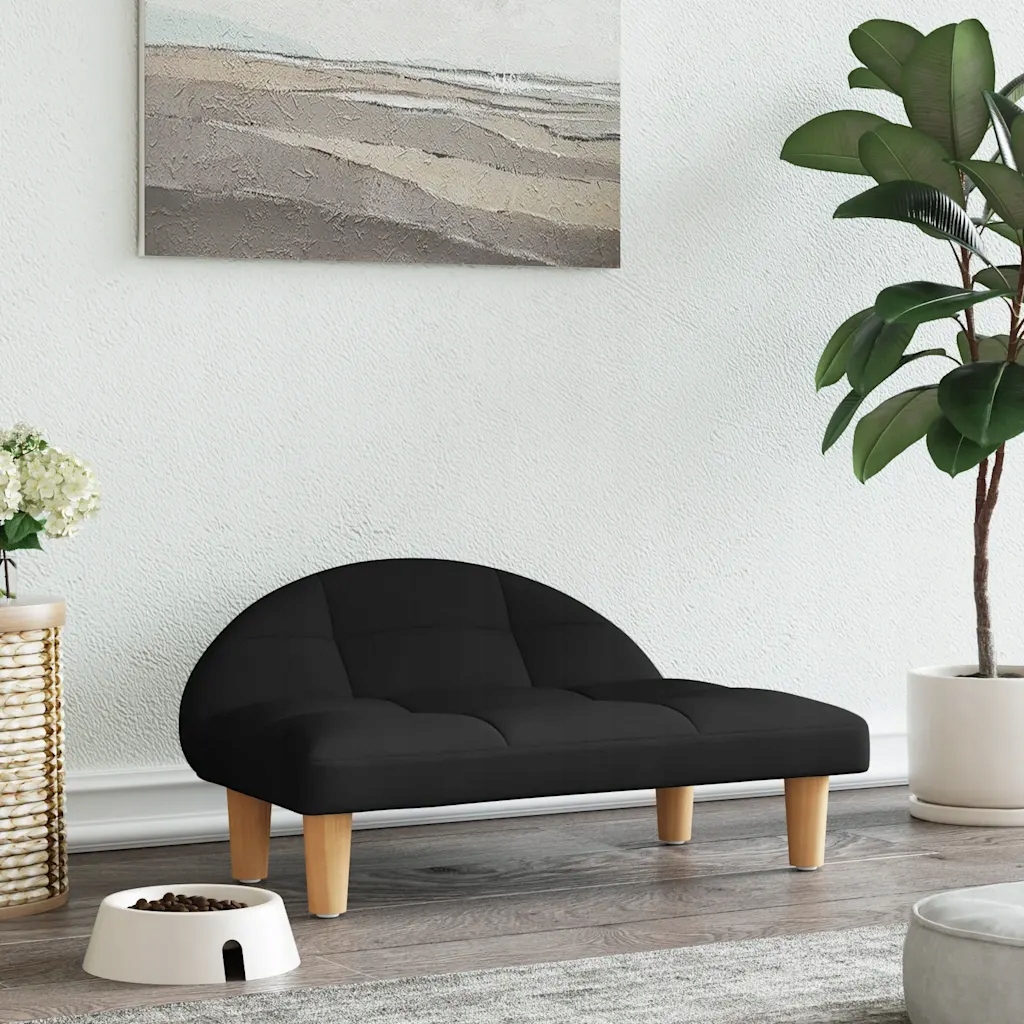 Pelíšek pro psy černý 70 x 52 x 30 cm textil Černý 171937