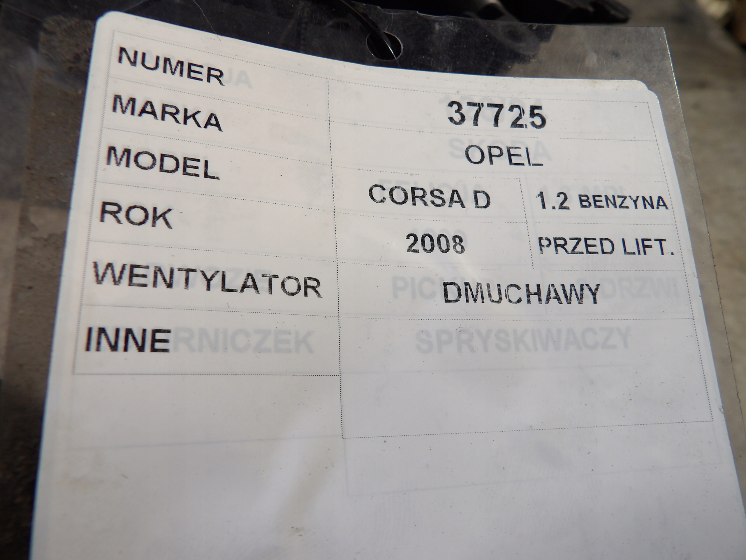 Opel Corsa D Lüfter heizung 1642300100