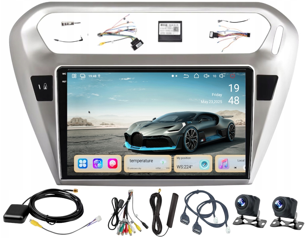 Autorádio S Navigací Carplay Gps Android Citroen C-elysée 2012-2021 6/128GB Sim