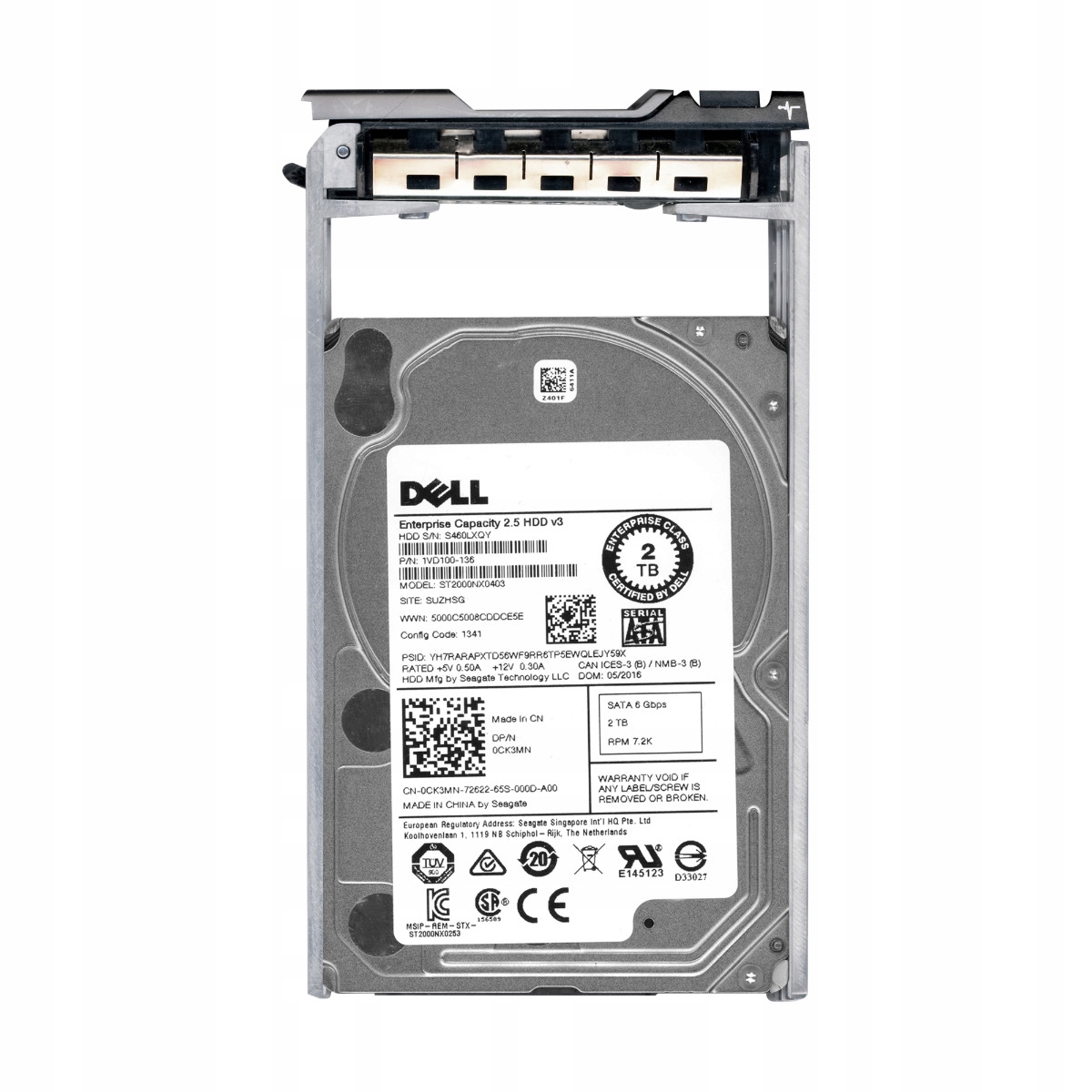 Dell 0CK3MN 2TB 7.2K 128MB Sata III 2.5'' ST2000NX0403
