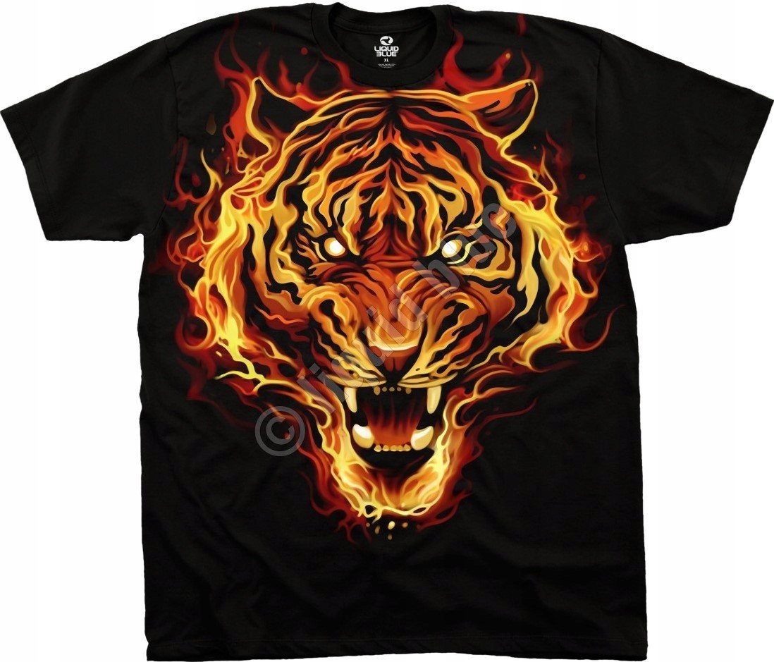 Ohnivý tygr tekutá modrá L