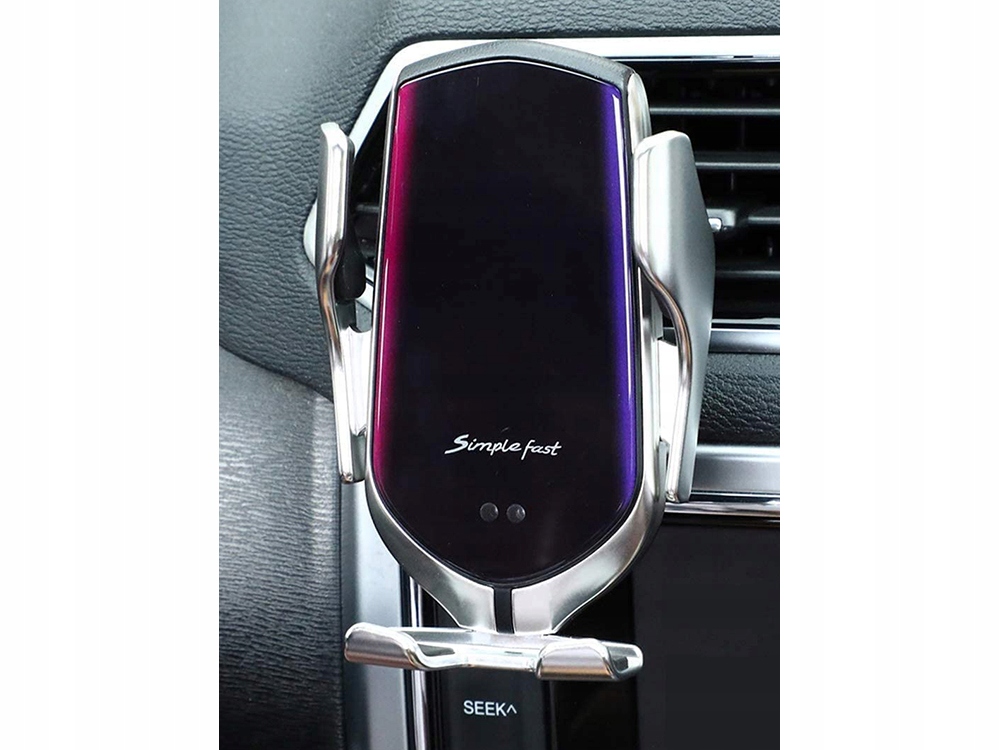 UCHWYT SAMOCHODOWY NA TELEFON ŁADOWARKA INDYKCYJNA DO KRATKI NAWIEWU Marka VERK GROUP