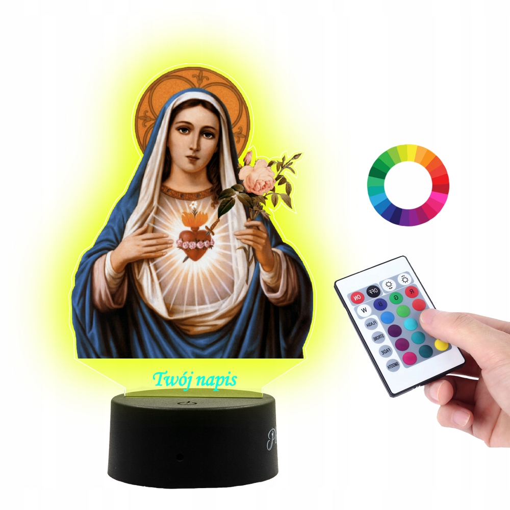 

Lampka Na Biurko Uv Statuetka Religijna Maryja