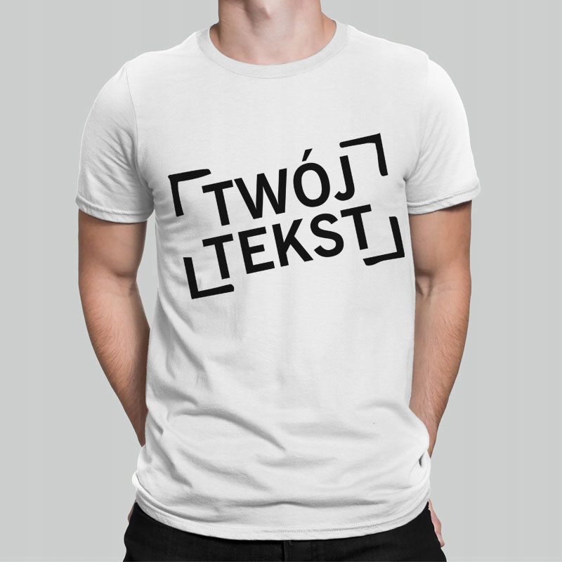 

Koszulka T-shirt męski z własnym nadrukiem rozm S