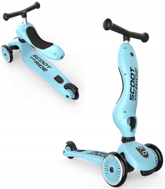 Scoot and Ride Highwaykick 1 Blueberry Jeździk Hulajnoga dla dzieci 1-5 lat
