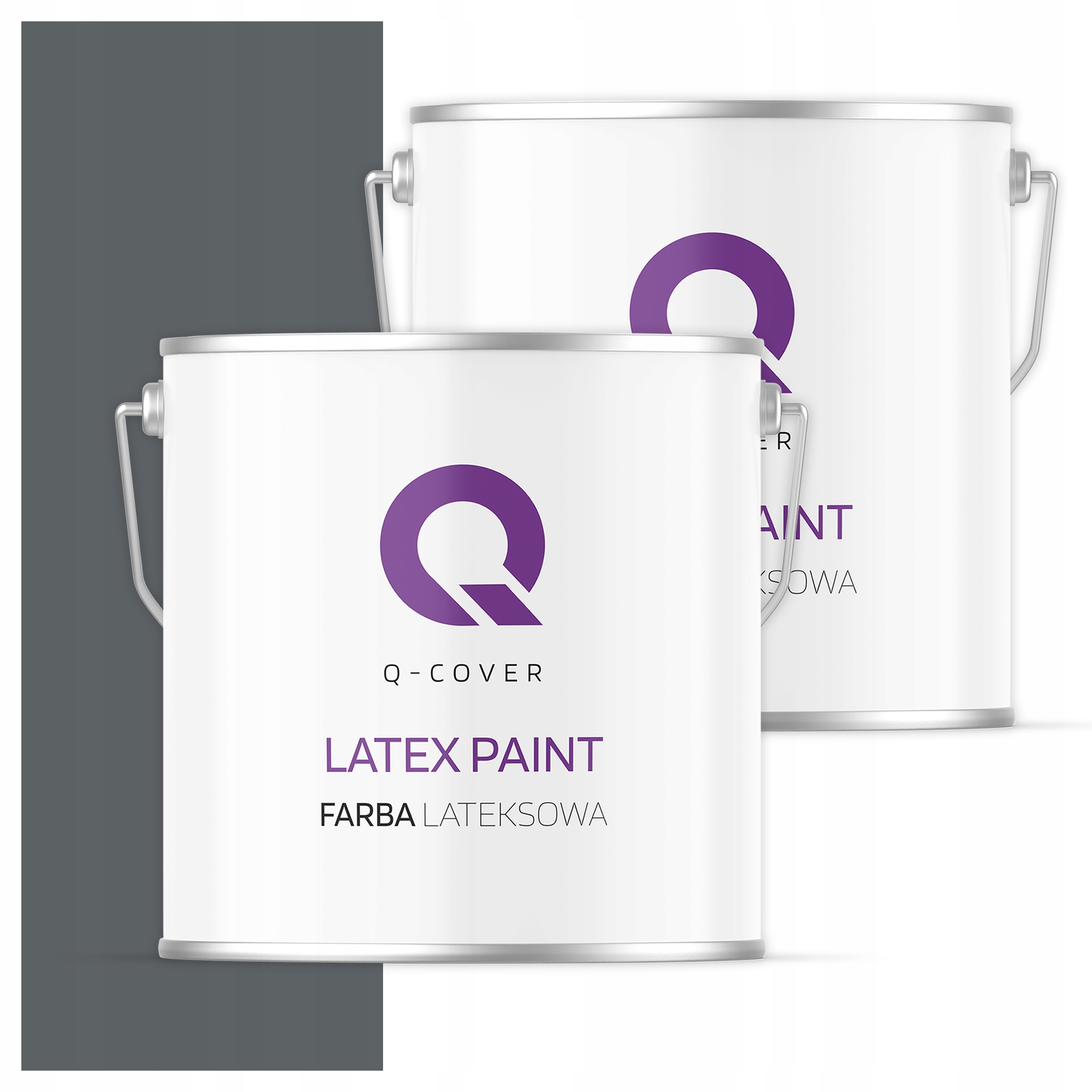 Latexová vnútorná stropná farba 5L Hlboká matná farba Antracit H0912