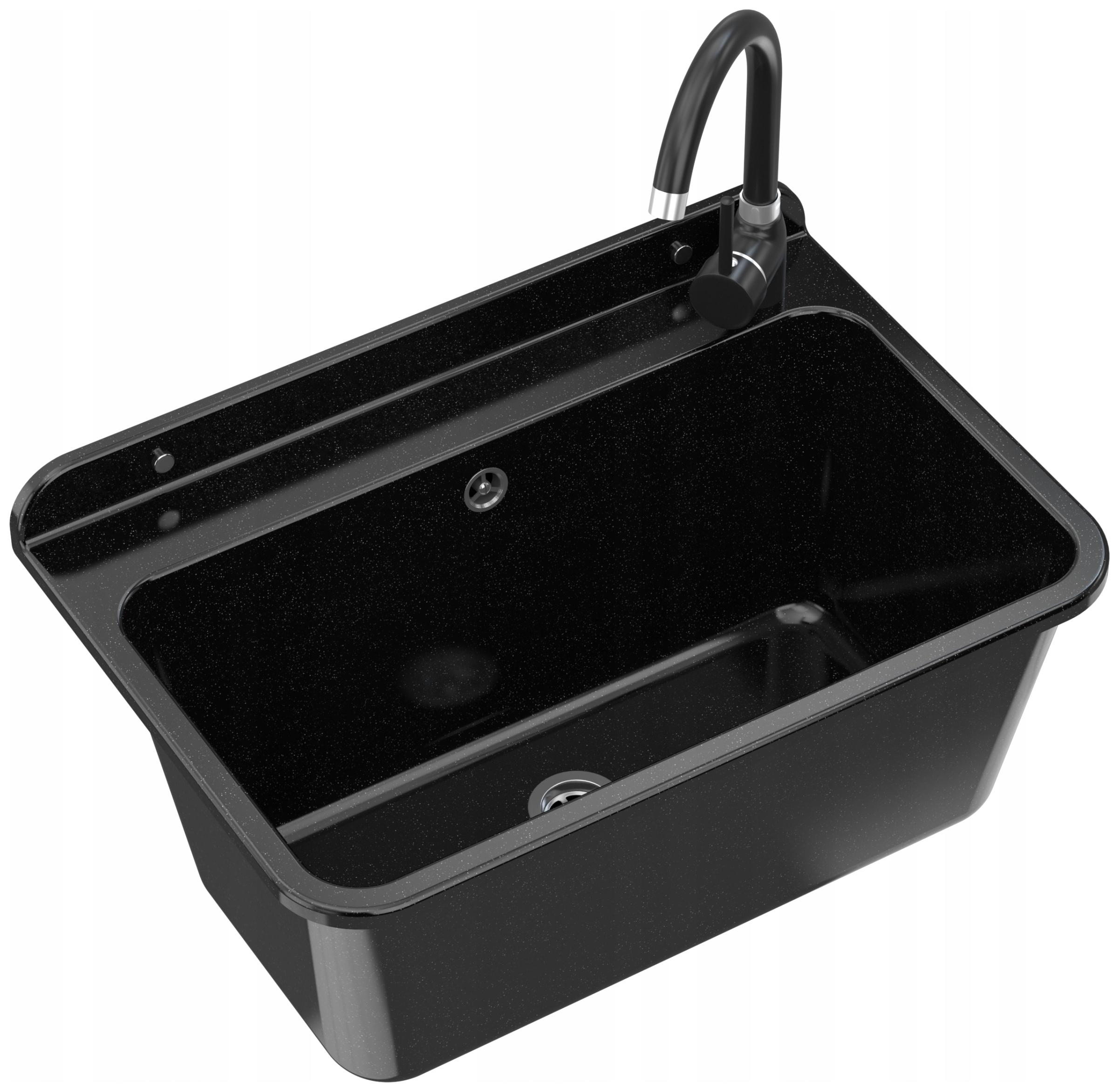 Technický Dřez hluboký Dřezová komora prádelna Large Kran s výlevkou