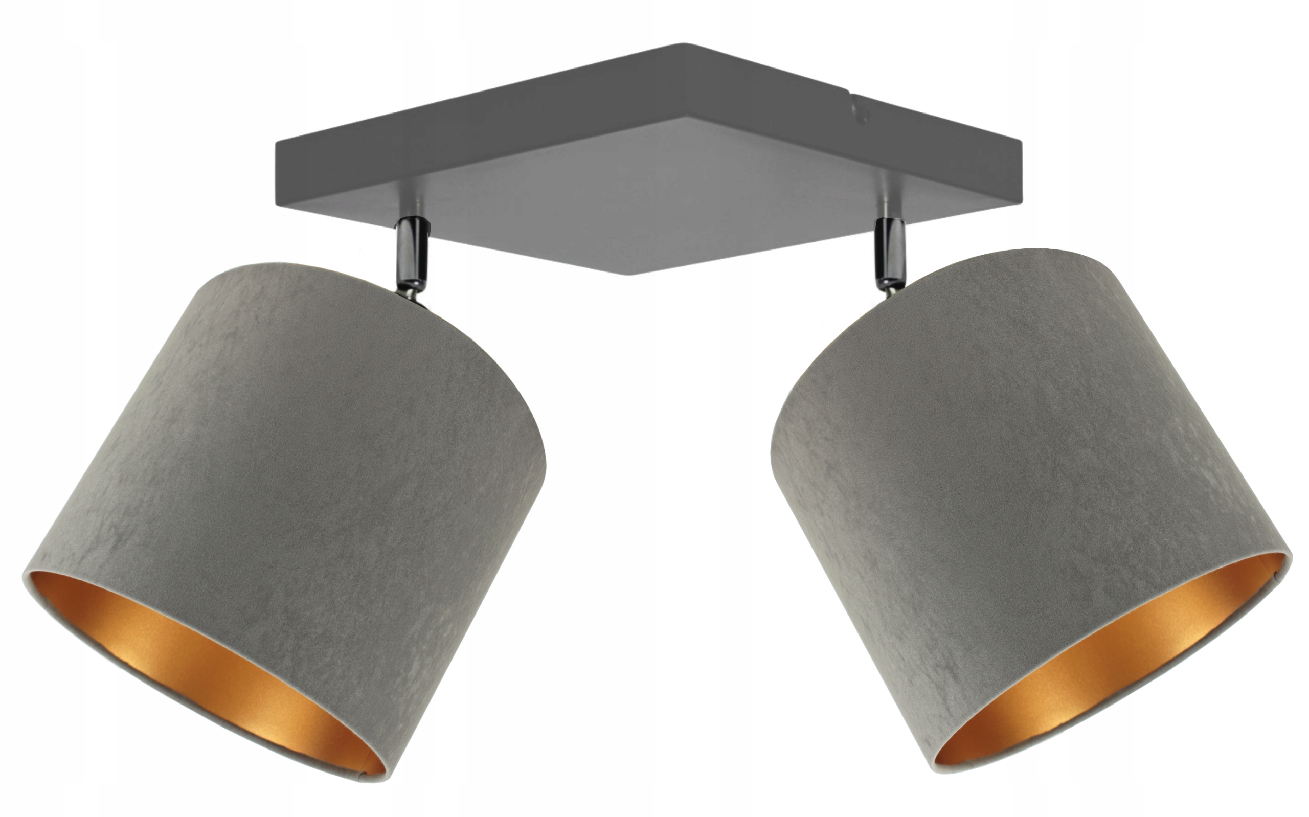 

Lampa Wisząca Plafon Żyrandol Abażur Welur Led