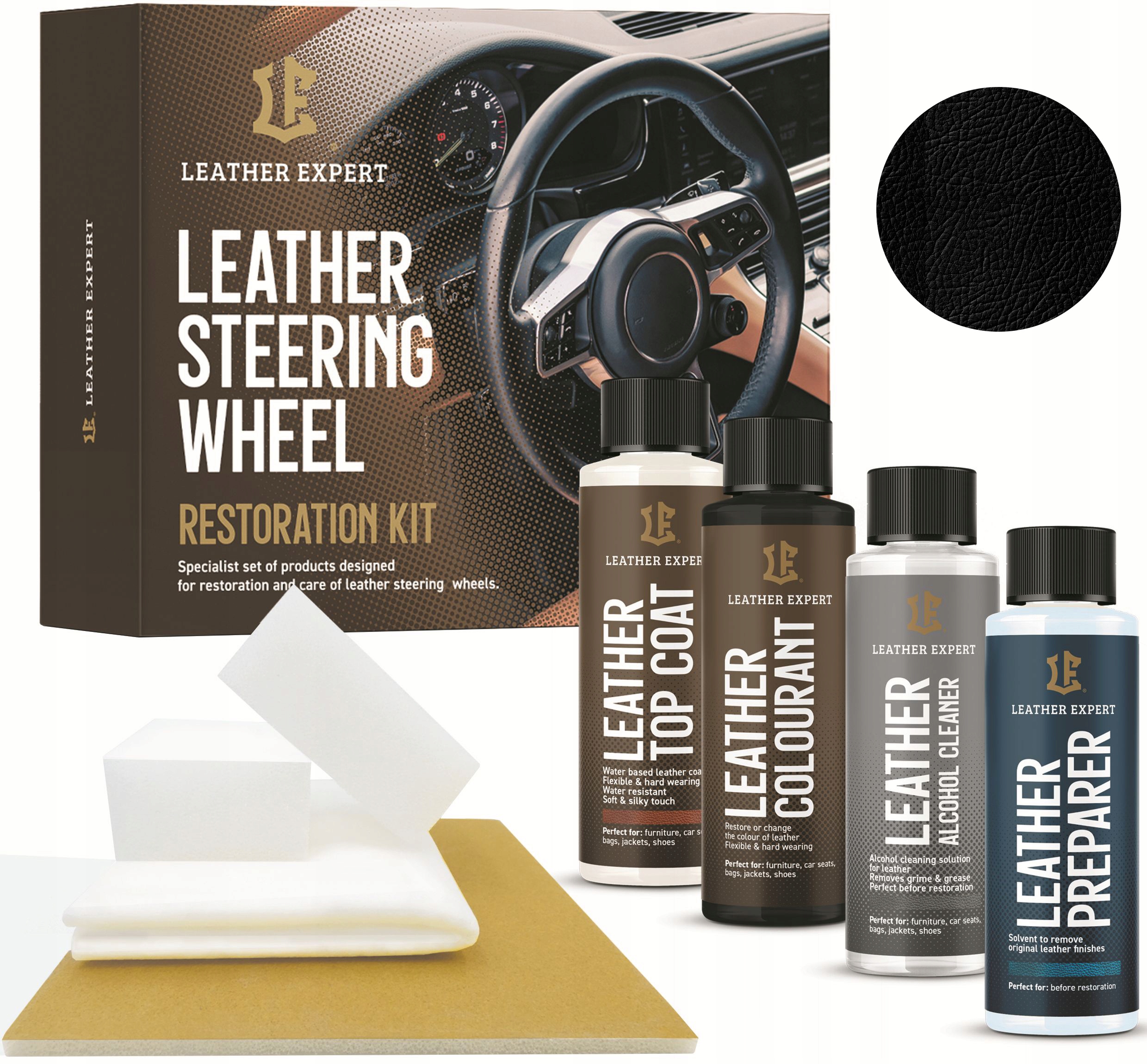 

Leather Expert Renowacja Kierownicy Skóry Czarny