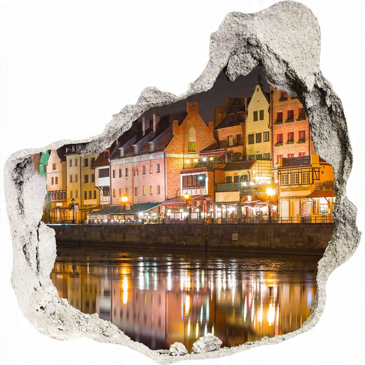 

Fototapeta dziura ścienna 3d Gdańsk Polska 125x125
