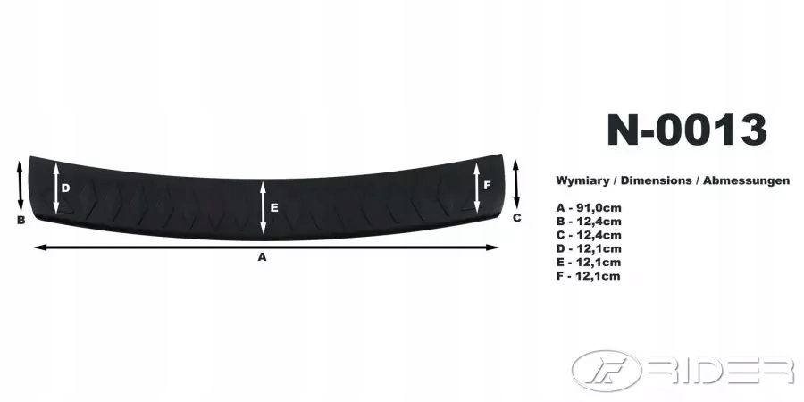 Mitsubishi Lancer Sportback X nakladka na zderzak Installation side Rear
