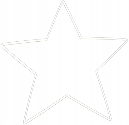 

Metalowa obręcz Gwiazda gwiazdka do dekoracji 30 c