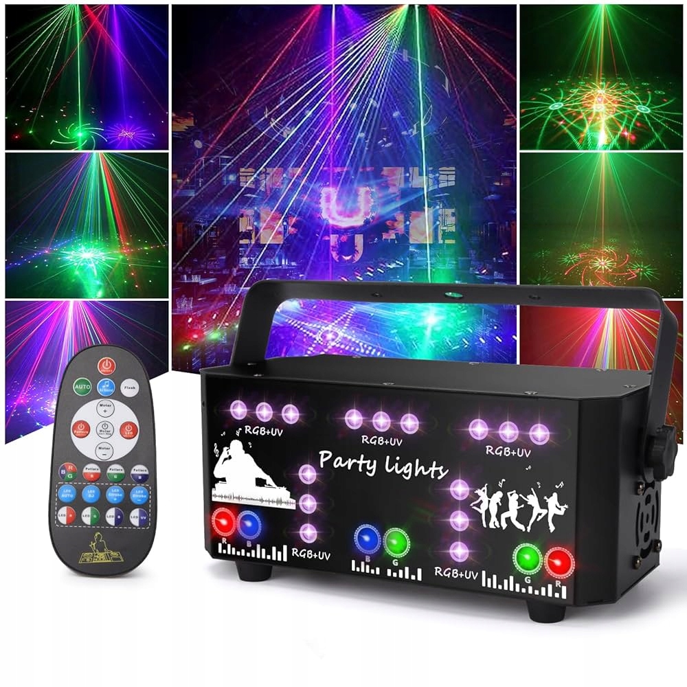 Disco Laser 21 Rgb S Dálkovým Ovládáním DMX A Napájením 230 V