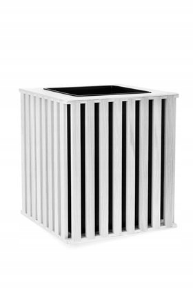 Donica z lameli dębowych kwadrat 30cm KOLOR Marka inna