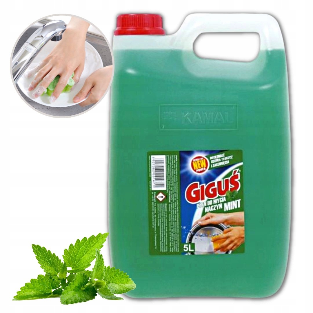 

Płyn Do Naczyń Giguś 5l miętowy Bardzo Wydajny