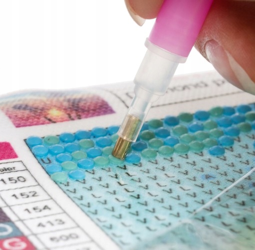 HAFT DIAMENTOWY ANIOŁ STRÓŻ CHRZEST ANIOŁEK ZESTAW Materiał papier plastik