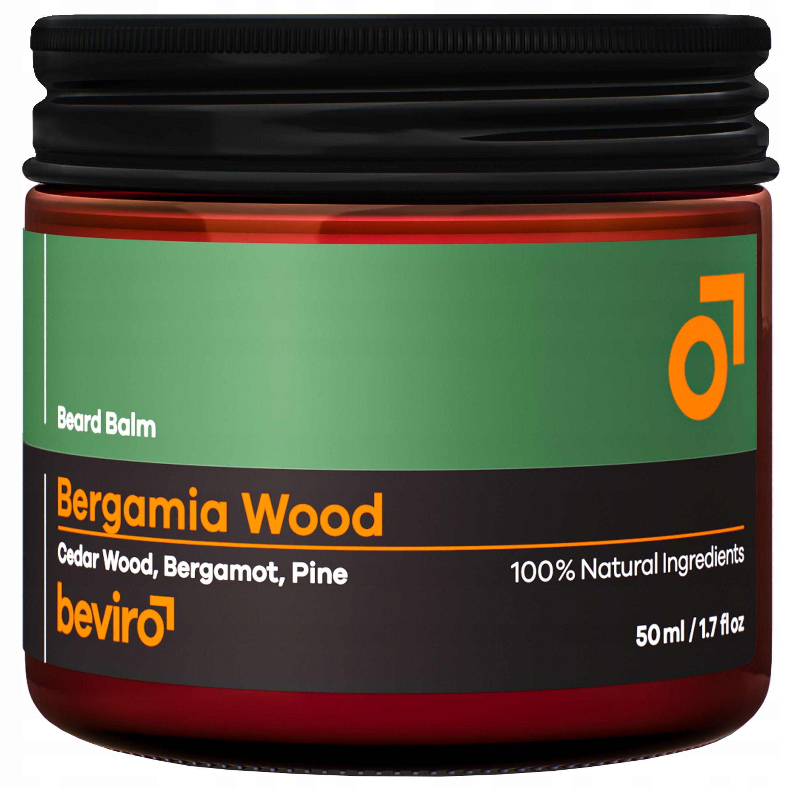 Beviro Bergamia Wood balzám na úpravu vousů s bambuckým máslem 50 ml