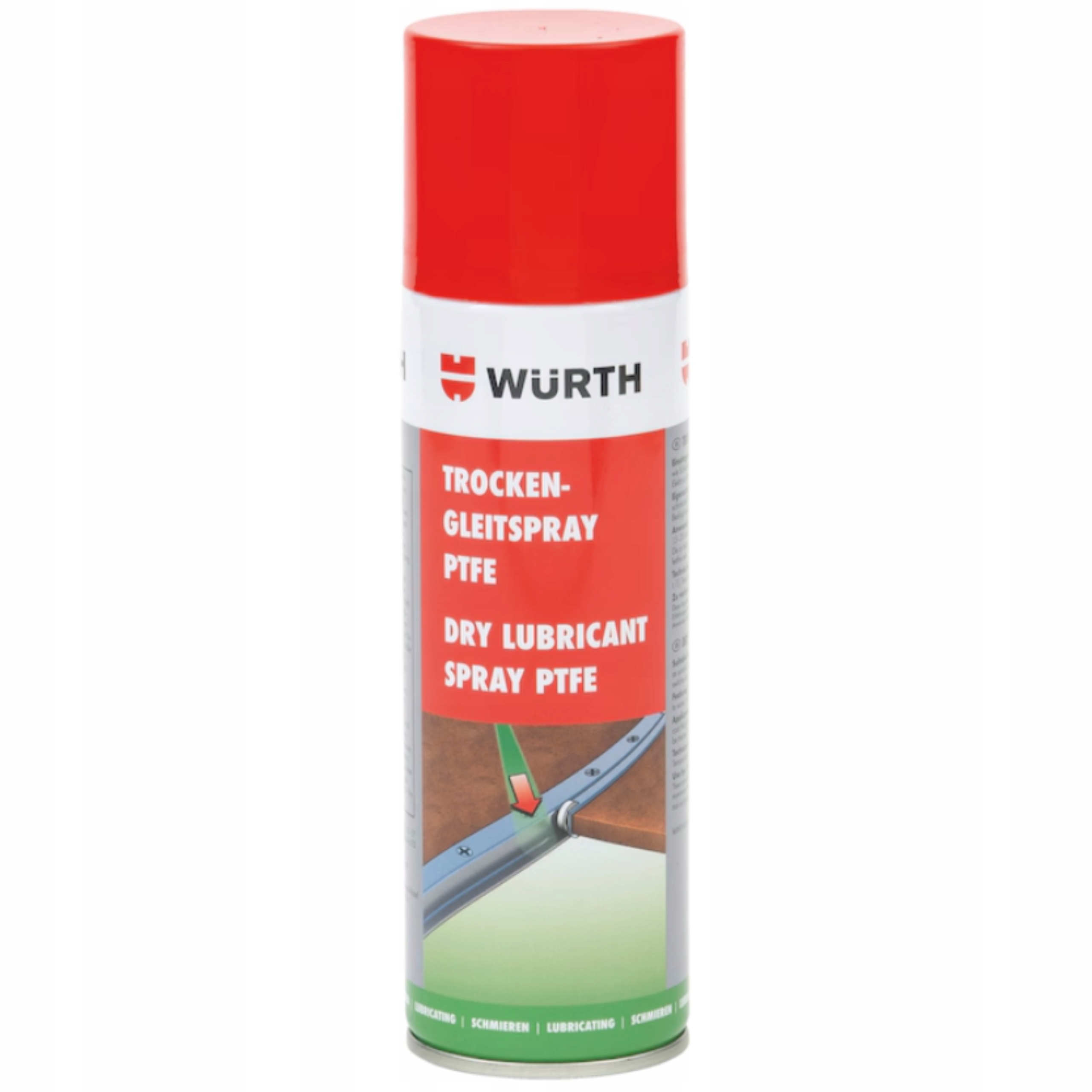 Suchy środek smarny w sprayu Ptfe 300ml do prowadnic teflonowy