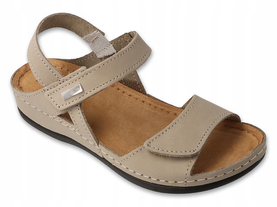 Dr.orto 158D289 vel. 39 kožené sandály Casual s nízkým klínovým podpatkem