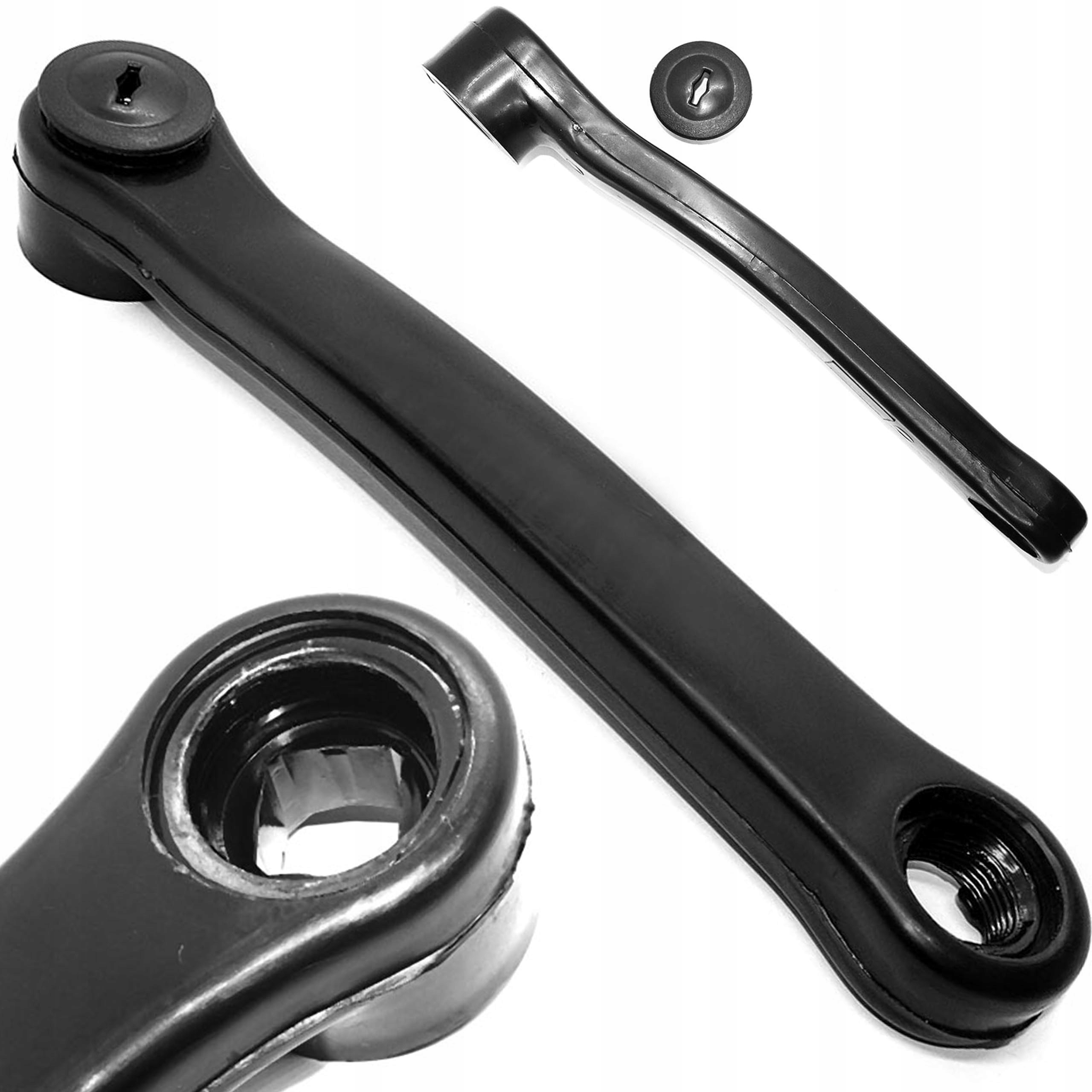 KORBA LEWA NA KWADRAT OBLEWANA CZARNA 170mm MB