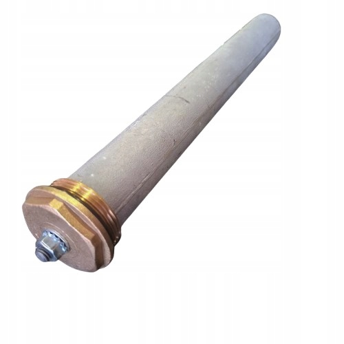 Anoda magnezowa 40x590 z korkiem 6/4" mosiężnym mosiężny korek 1 1/2