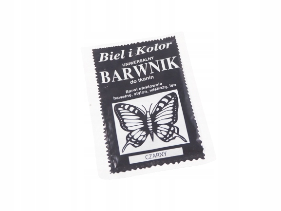 

Barwnik Do Tkanin Czarny Farba Czarna Z Motylem
