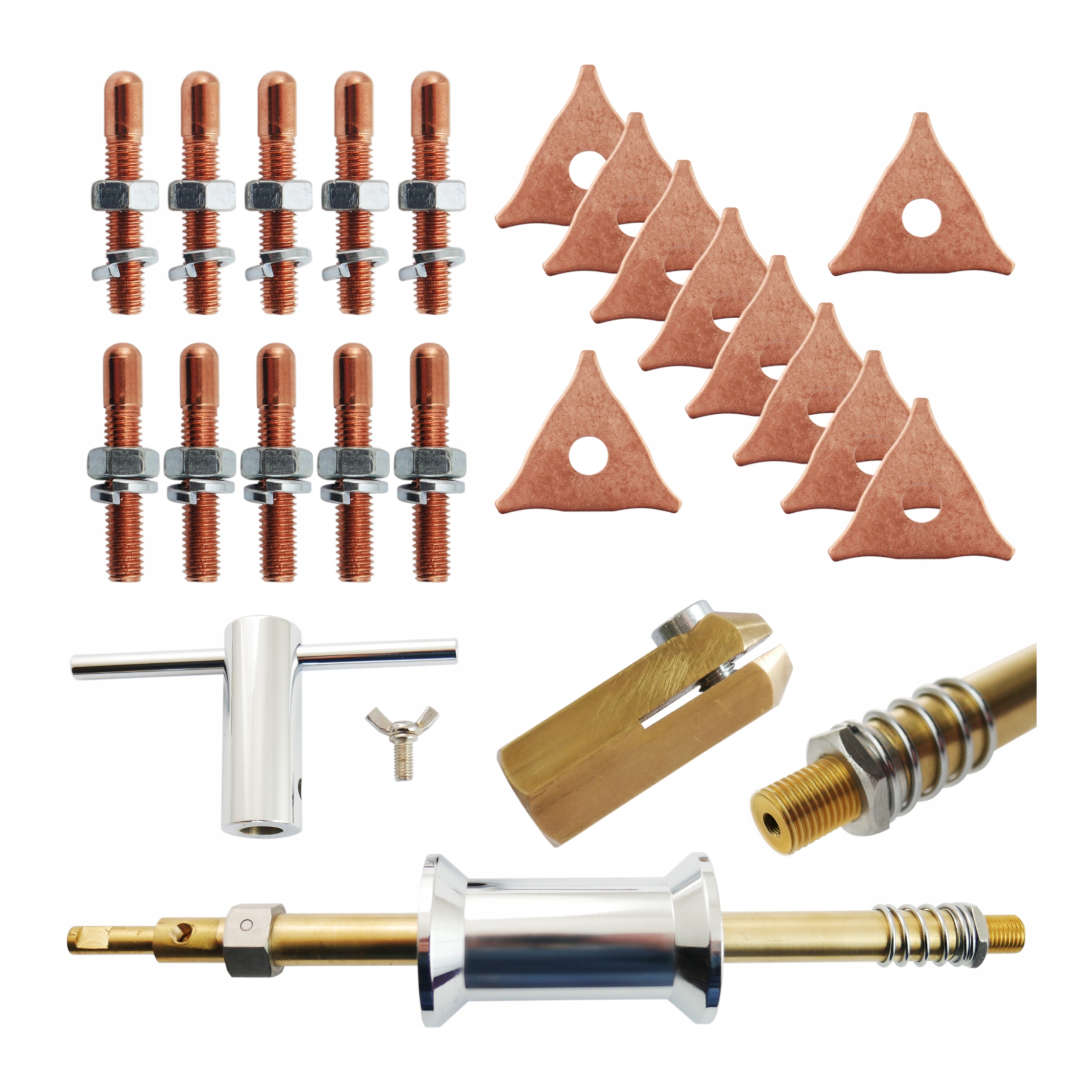 Setrvačné kladivo M14 Elektroda M5 10sz Trojúhelníky Hvězdičky 10ks Spotter