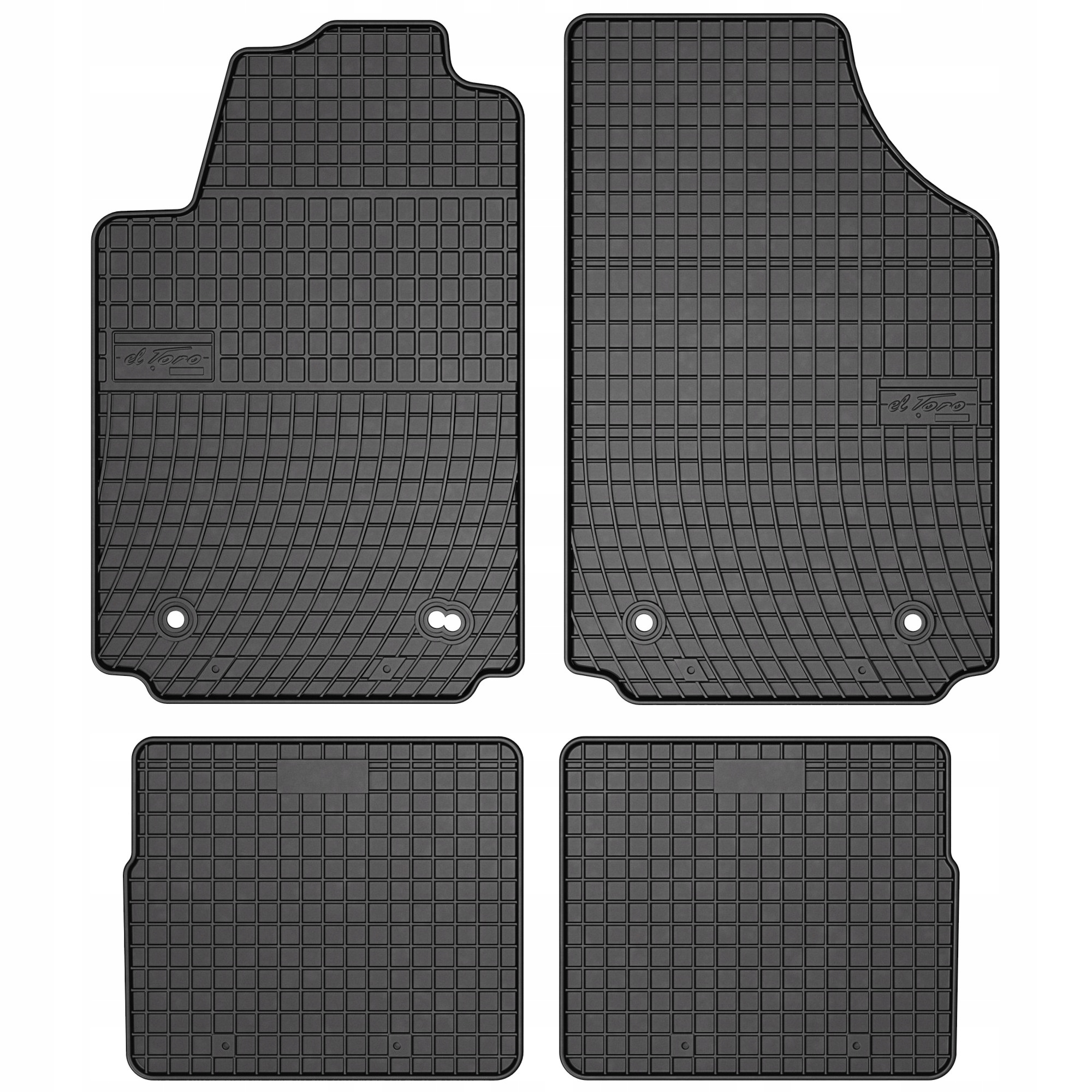 Gumové koberce černé Audi A2 2000-2005