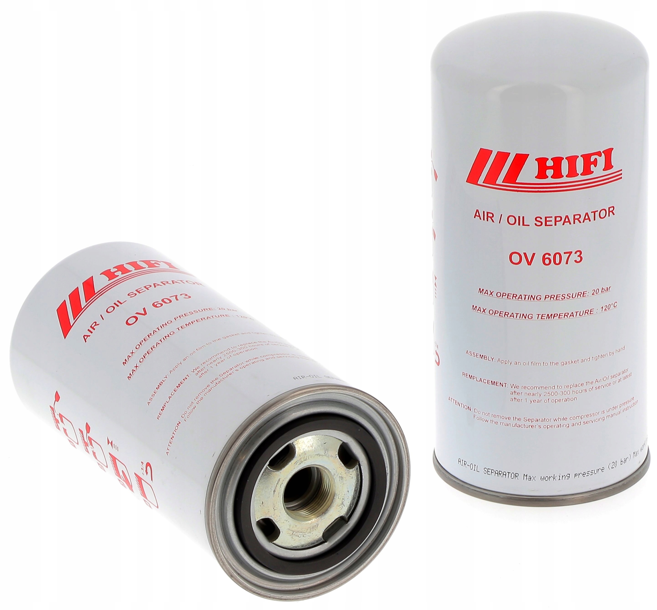 Separator powietrze/olej Hifi Filter 62 mm 1,080 kg