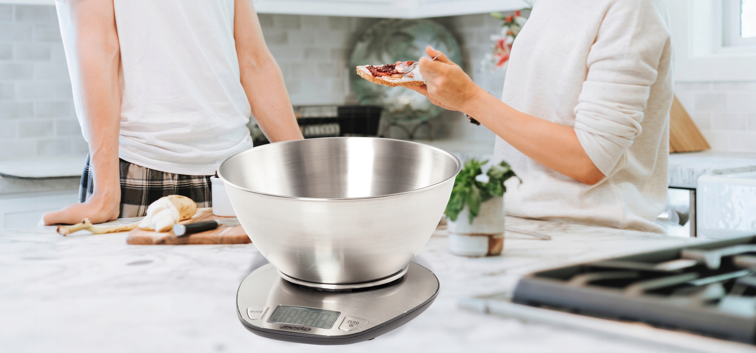 Waga Kuchenna z Miską MS 3152 5kg/1g 2L Stal Nierdzewna